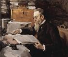 Serov - Portrait of Nikolai Rimsky-Korsakov 1898