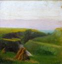 Пейзаж с купа сено - Alber Loriou