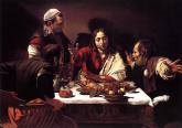 Една от най-известните картини на Караваджо „Вечерята в Емаус”. Италианските изкуствоведи твърдят, че са открили ранни скици на лицето на Исус в замък в Милано.